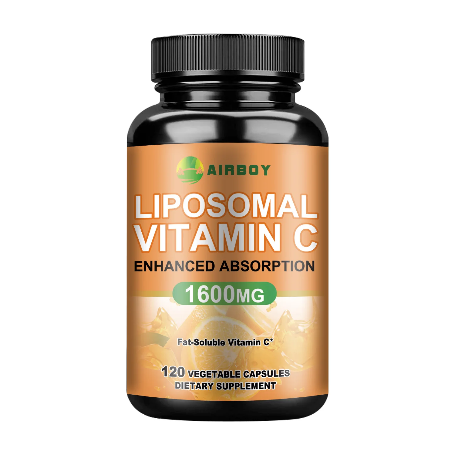 thumbnail image 1 of Vitamina C liposomal 1600 mg: promueve la producción de colágeno, refuerza el sistema inmunológico, es un poderoso antioxidante - 120 s, 1 of 5