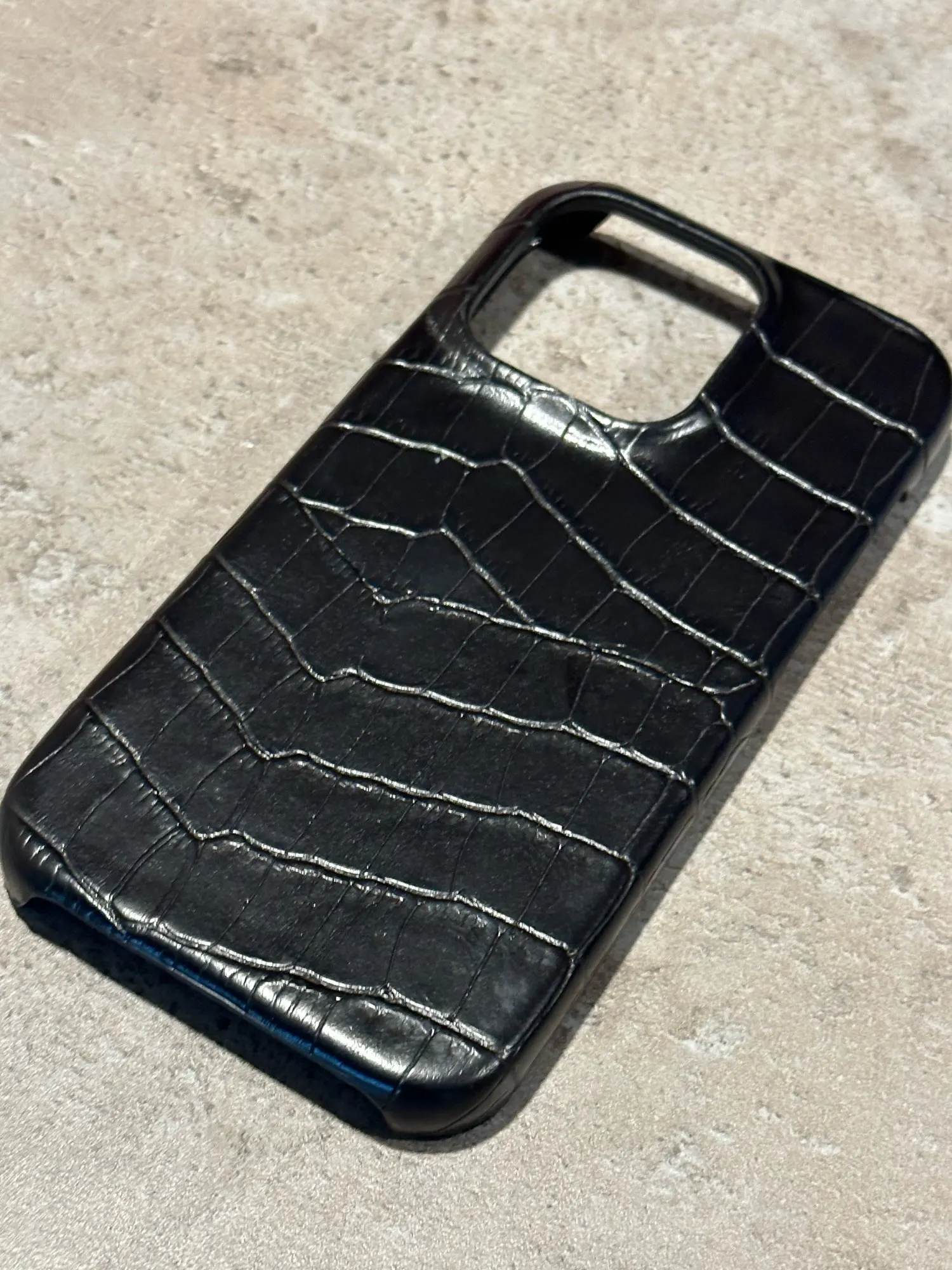 Crocodile Grain Leather - Case for iPhone photo review
