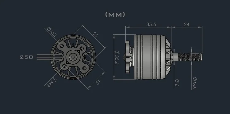 Moteur Drone Course 1600KV 1100KV 1000KV 1400KV 1200KV 700KV 600KV