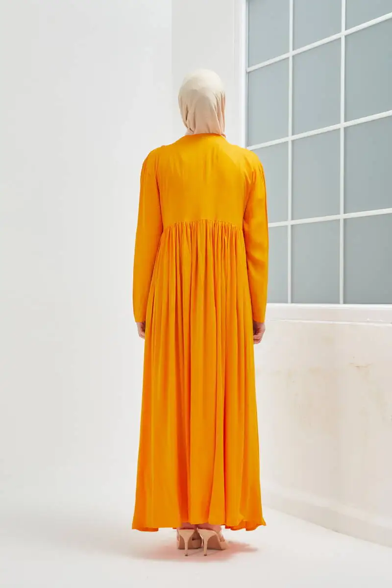 Orange islamic dress istanbulstyles