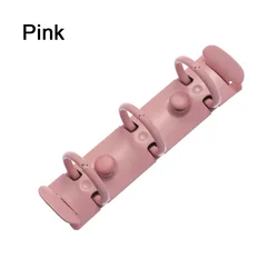Colorful Metal Spiral Binder Clips for Notebooks and Stationery (Pink)
