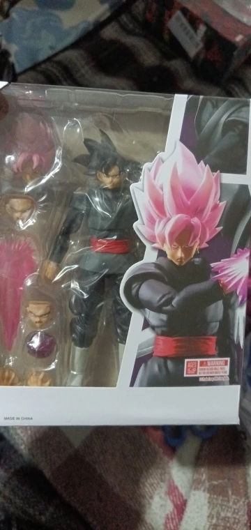 14cm Anime Dragon Ball Black Goku Zamasu Action Figure Super Saiyan Movie Version Dbz Model With Multiple Accessories Toys photo review