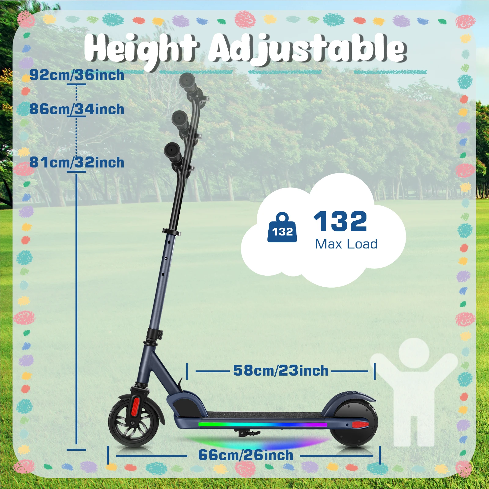 Electric Scooter For Kids Ages 6-12 scooter accessories kick scooter