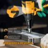 Cordless Rivet Gun Brushless 2.4-4.8mm Rivet Nut Gun Drill Insert Automatic Riveting Tool for Dewalt 20V Battery (No Battery) 4