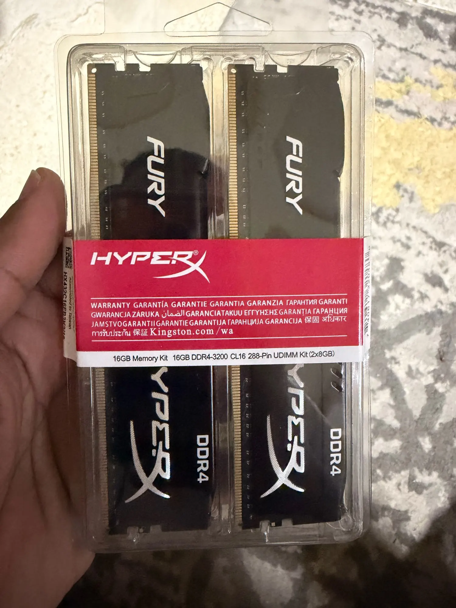 HyperX FURY DDR4 16GB×2 32gb メモリー 32GB Kingston HyperX Fury DDR4 3200MHz PC4-25600 CL16 Dual Channel