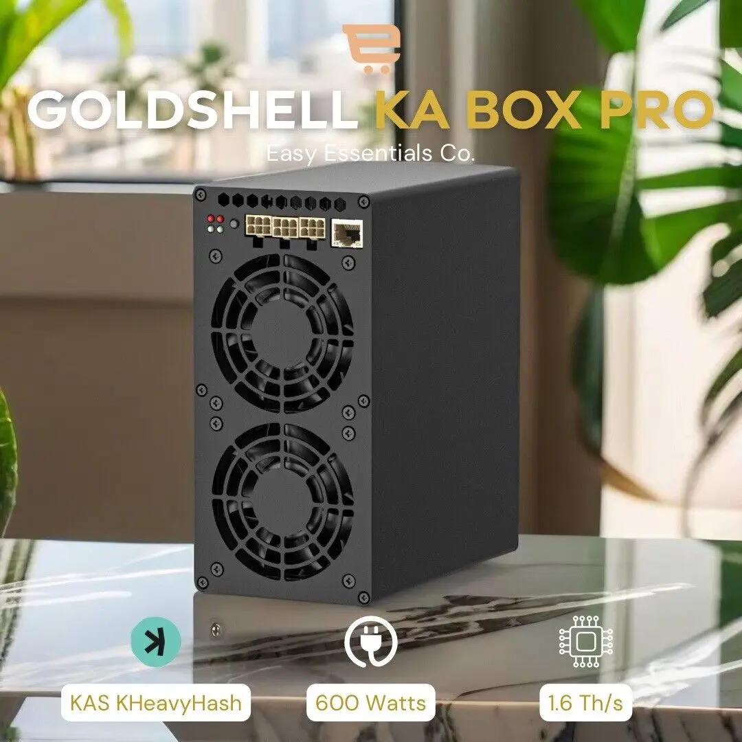 

AD BUY 5 GET 3 FREE GOLDSHELL KA BOX PRO KAS MINER 1.6TH/s 600W w/WiFi +PSU