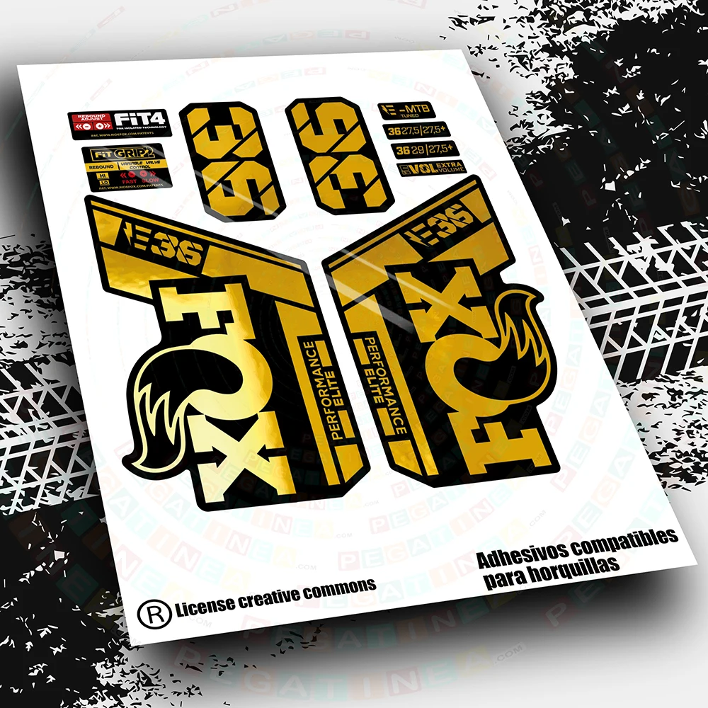 Fox 36 Elite E-Bike 2021-2023 Wp554 Accessori Ciclismo Vinile Mountain Bike Adesivi Mtb