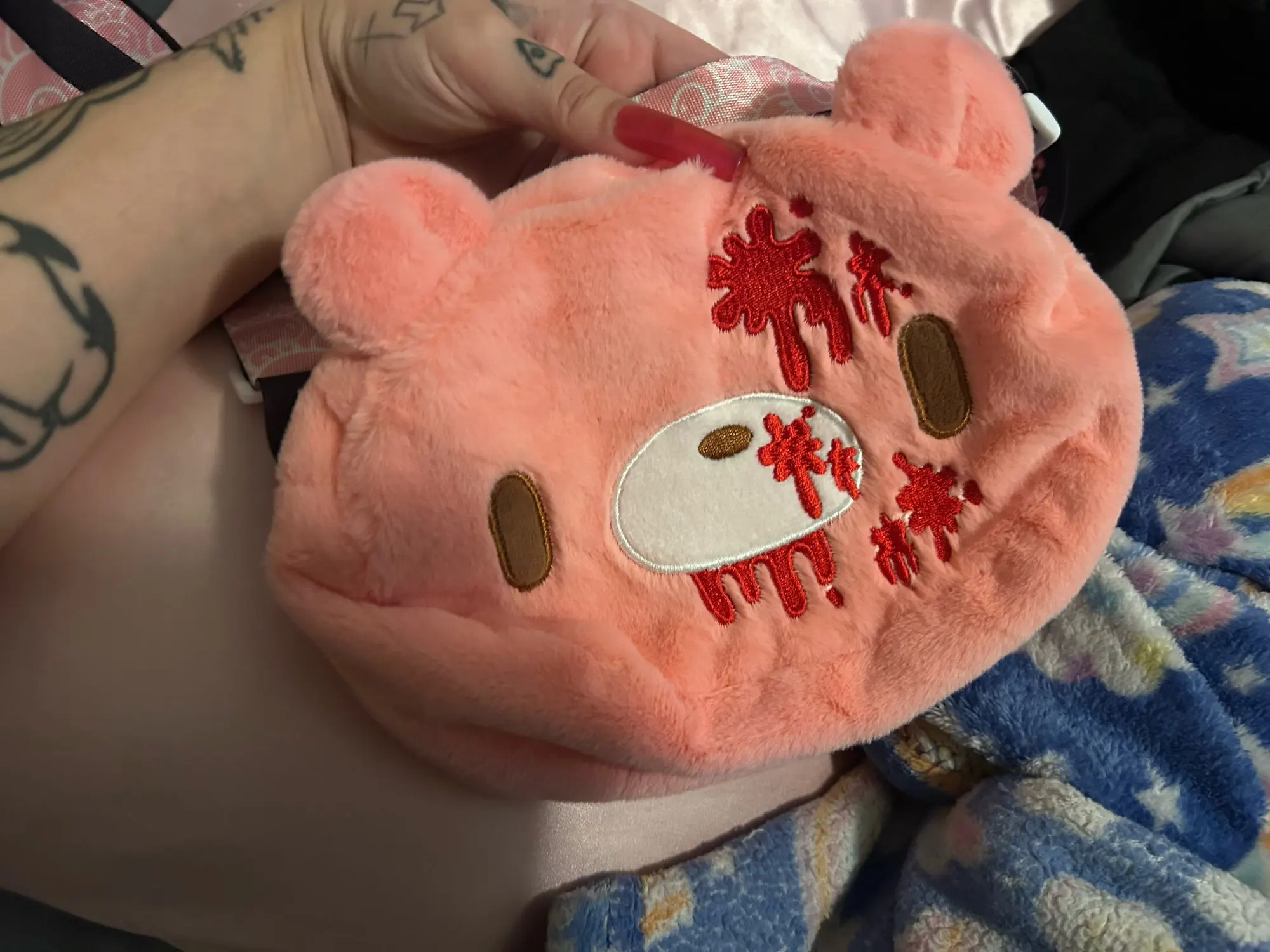 Gloomy Bear Plush Bag - Cutecore Aesthetic photo review