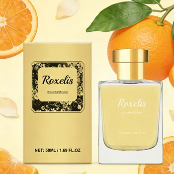 Roxelis 50ml Citrus Freshing Perfume - Romantic Charming Fragrance for Journey And Dating Lasting Body Mist