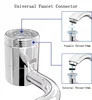 1pc 1080° Swivel Faucet Extender Universal Splashproof Dual Spray Modes Rust-proof Bathroom Sink Accessories with Adapter 5