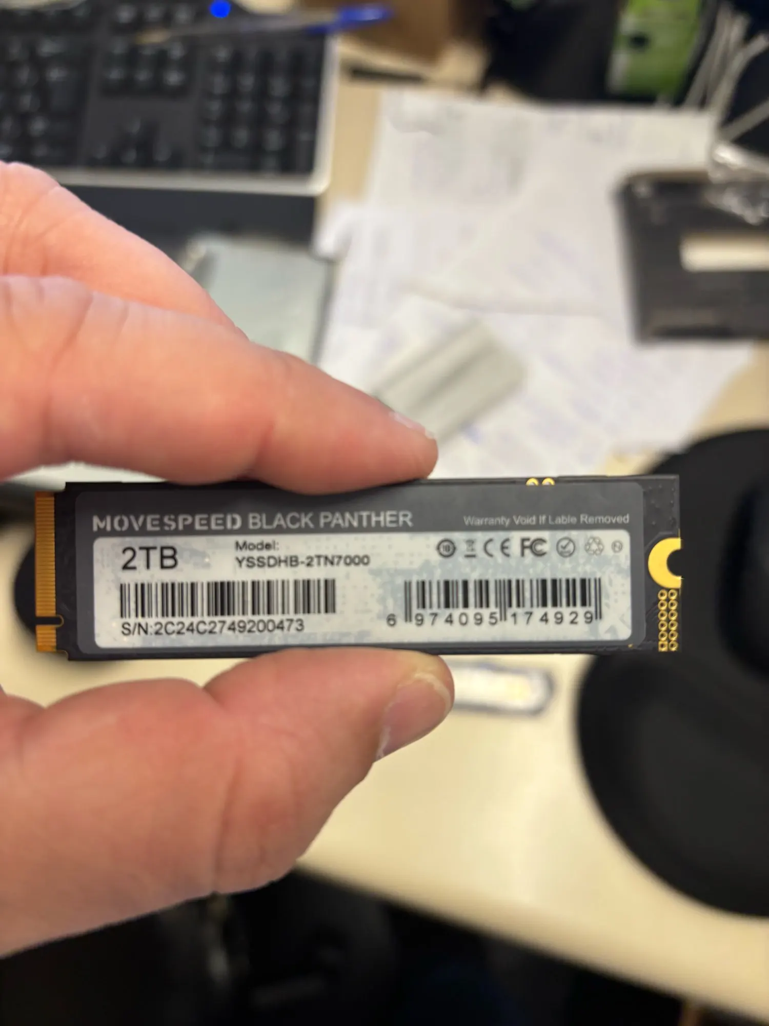 MOVESPEED 7450MB/s SSD NVMe M.2 2280 4TB 2TB 1TB Internal Solid