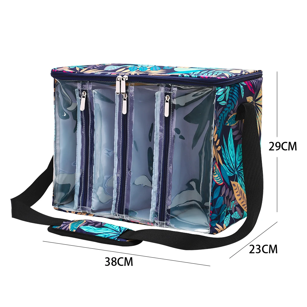 Sewing Accessories Sewing Storage Box Knitting Tool Organizer Portable DIY Knitting Needles Storage Bags Crochet Hooks Organizer Holder Yarn Thread Tote for Home Sewing Needlework Handbags