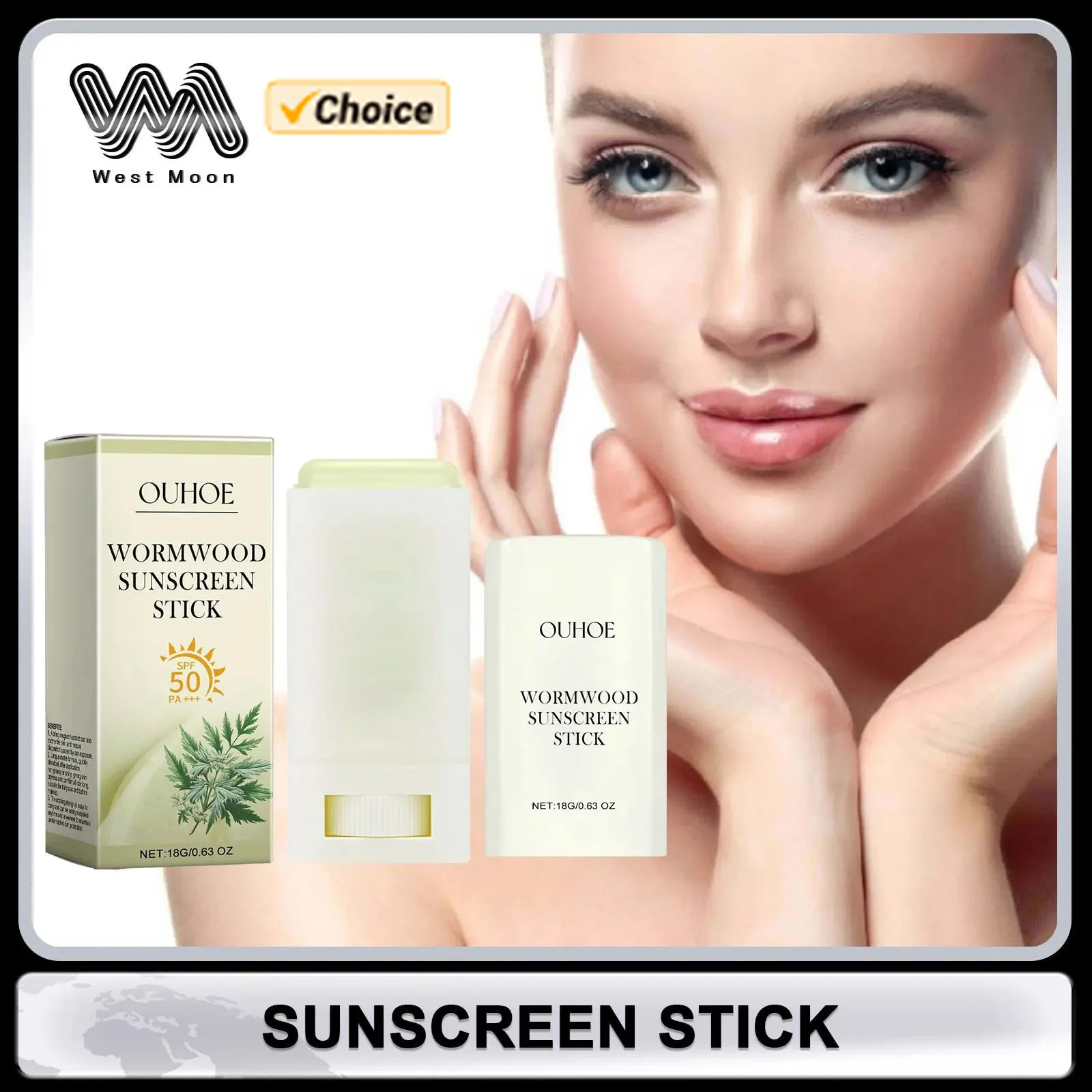 Sunscreen Stick UV Protective Sunblock Isolation Refreshing Skin Moisturizing Oil Control Anti-Dryness Body Treatment Sun Stick