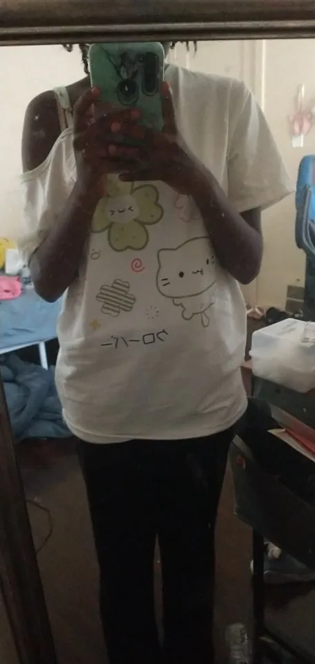 Yotsuba Neko T-Shirts - Jojifuku Aesthetic photo review