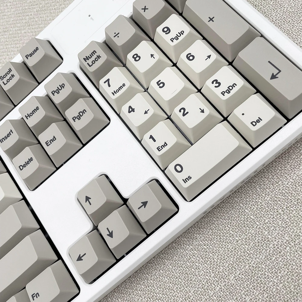 Keycap, Perfil Cereja Retro, ISO, 141 Caps Chave, DIY, DYE-SUB, 9009