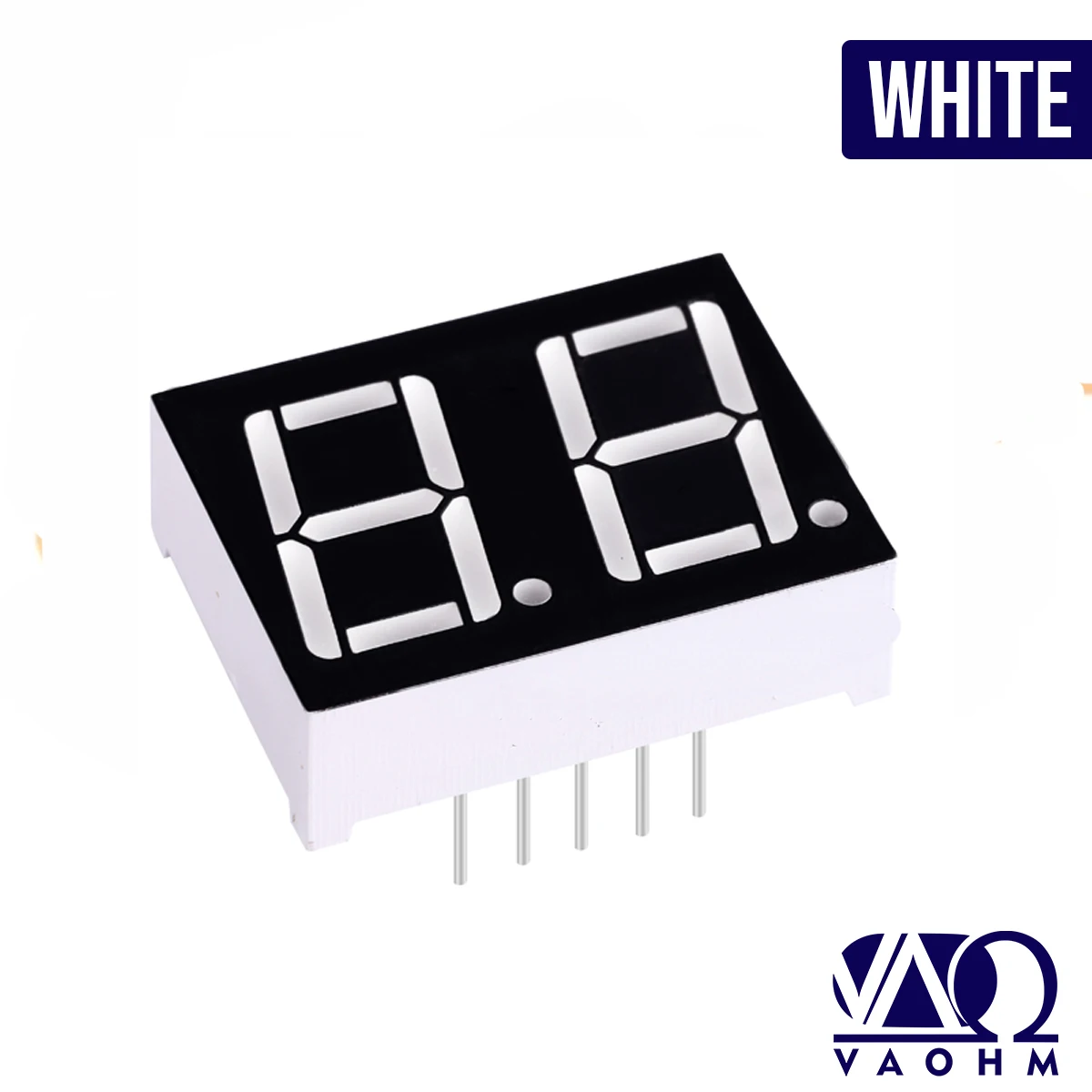 10PCS 5621BH 5612BB 5621BG 5621BW 0.56 Inch Common Anode Two Digit Seven Segment Led Display Tube Red Blue Green White