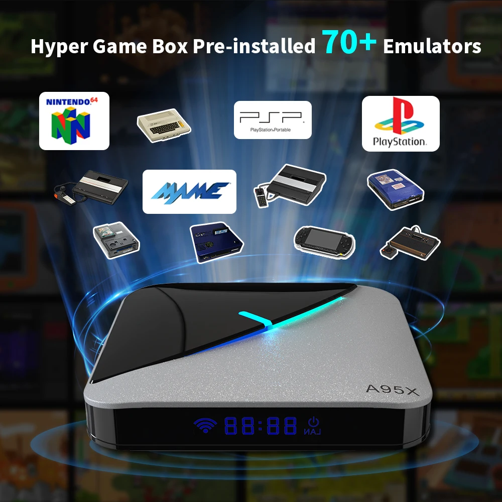 Retro WiFi Video Game Console For PS1/PSP/N64/DC/SS/NDS/MAME 70+