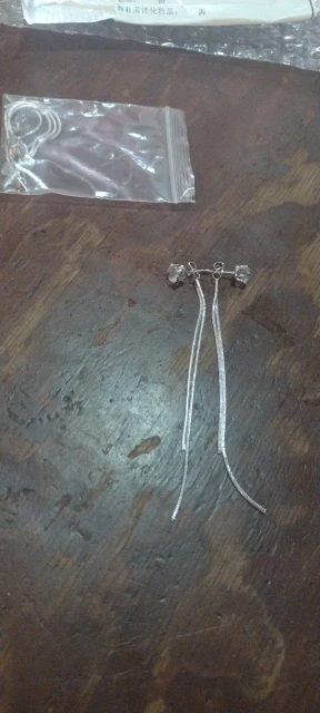 Trend Long Wire Tassel Thread Chain Climb Star Heart Beads Pendants Drop Earrings women's Straight Hanging Earings Jewelry photo review