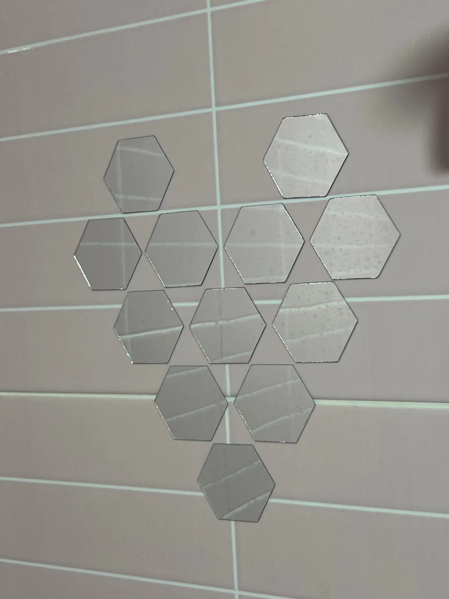 3D Hexagon Mirror Wall Stickers for Home Decor photo review