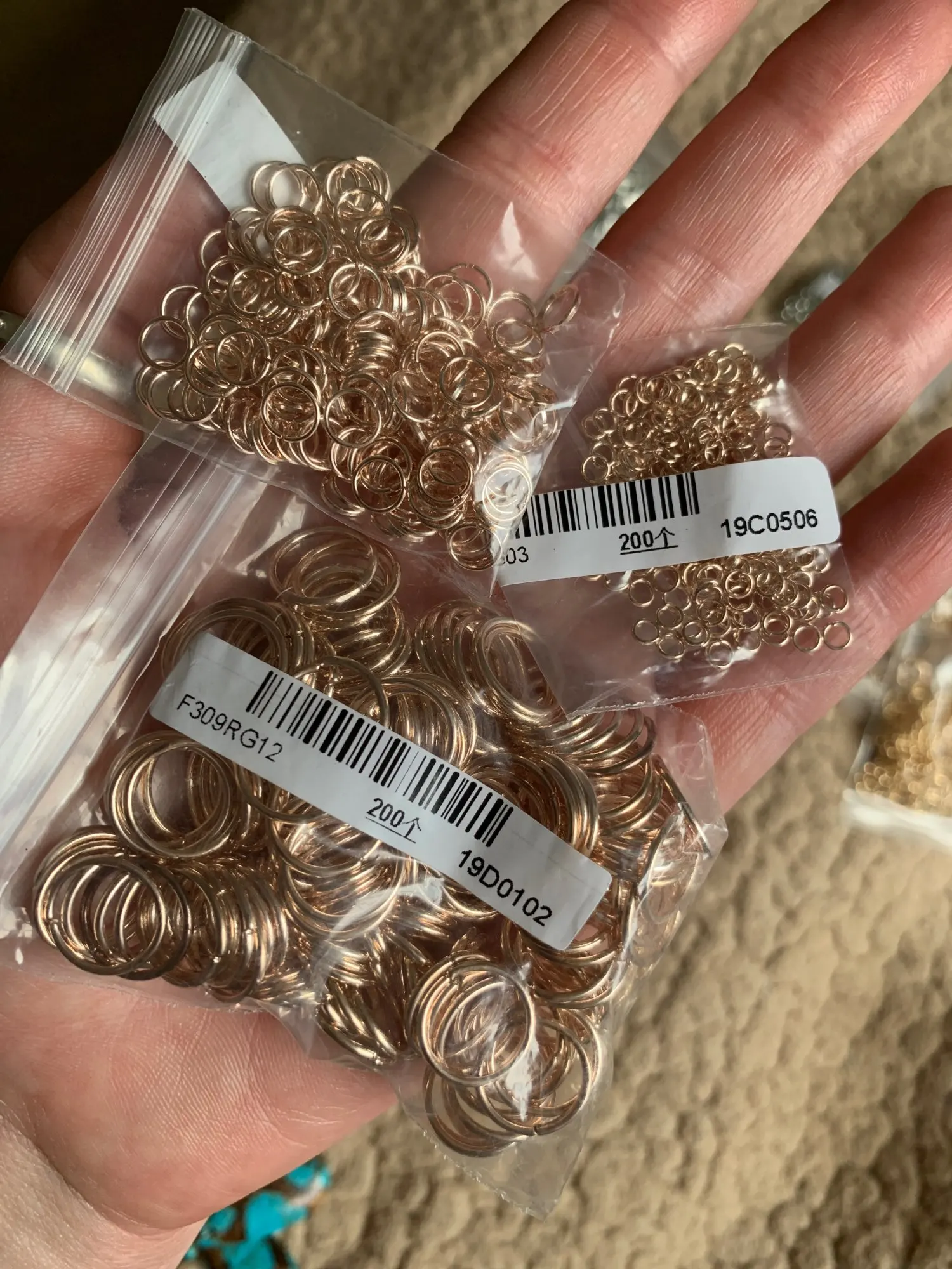 200pcs DIY Jewelry Findings Open Single Loops Jump Rings & Split Ring for jewelry making Open Jump Rings Connectors Wholesale