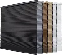 23"x48" Custom Cordless Blackout Cellular Shades - White Honeycomb Blinds for Room Darkening & Energy Efficiency 1