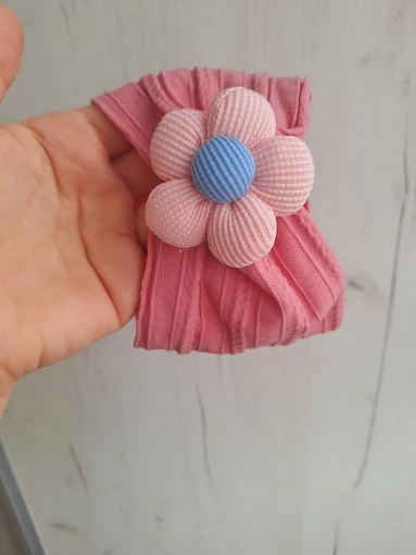 Cute Floral Nylon Baby Headband photo review
