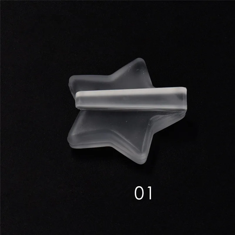 Nail Metal Frame Slice Sparkle Curve Mold Shaping Tool Clear Silicone Heart Shape Stick Stud Lamination Manicure Nail Art Tools 3
