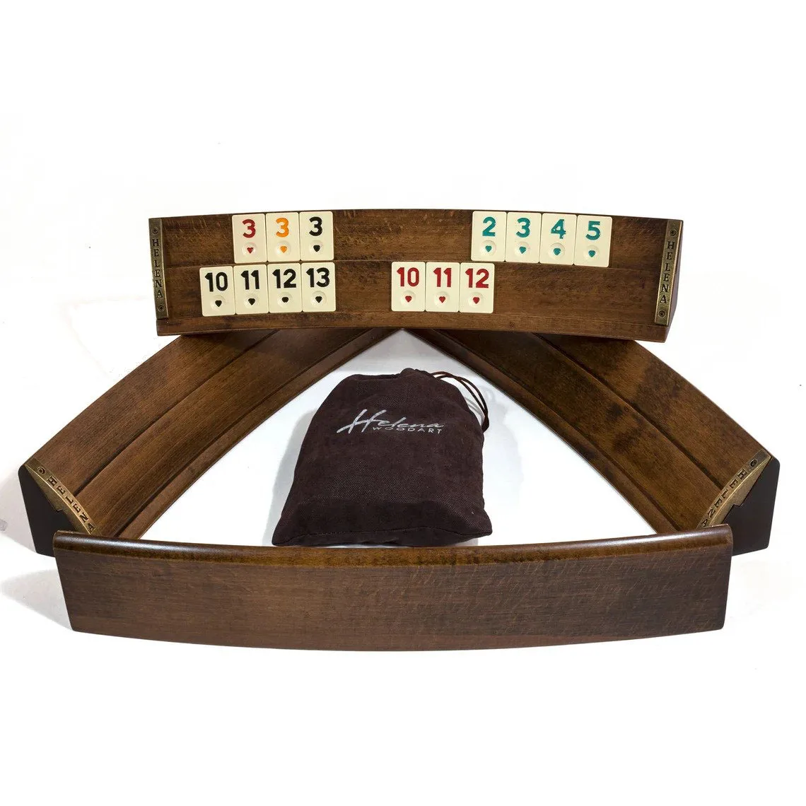 Personalized Oval Rummikub Board Game Set - Wooden Rummy Cube - Gift for Valentines Entertainment