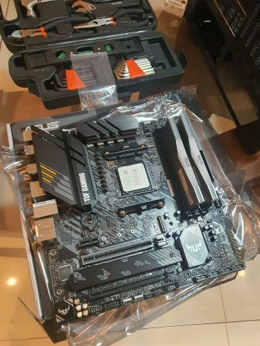 NEW AMD Ryzen 7 5700X R7 5700X+ASUS TUF GAMING B550M PLUS (WI-FI) II Micro-ATX Motherboard Set Kit Ryzen All New But Without Fan photo review