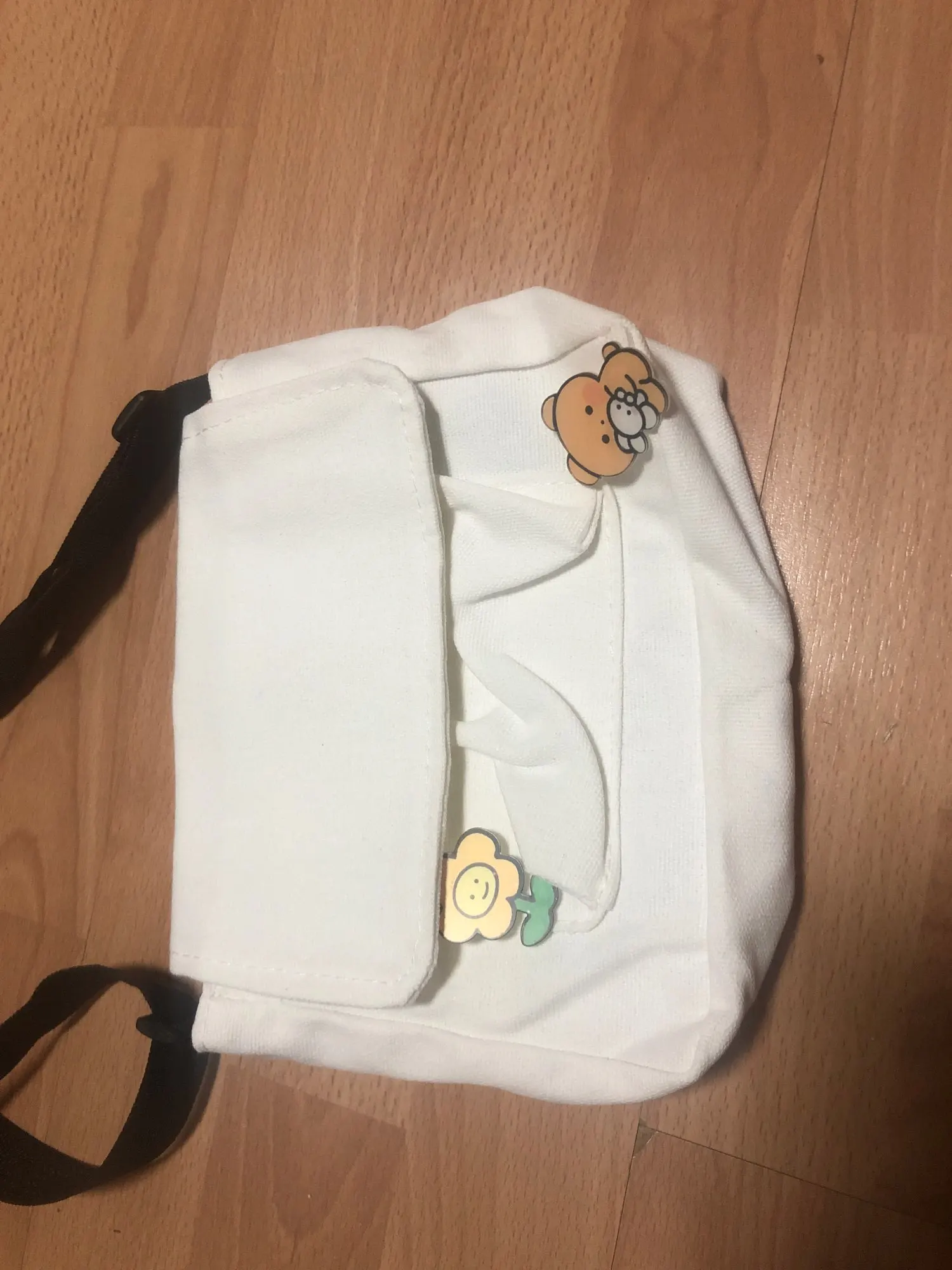 Bonito bolso de hombro pequeño de lona Harajuku