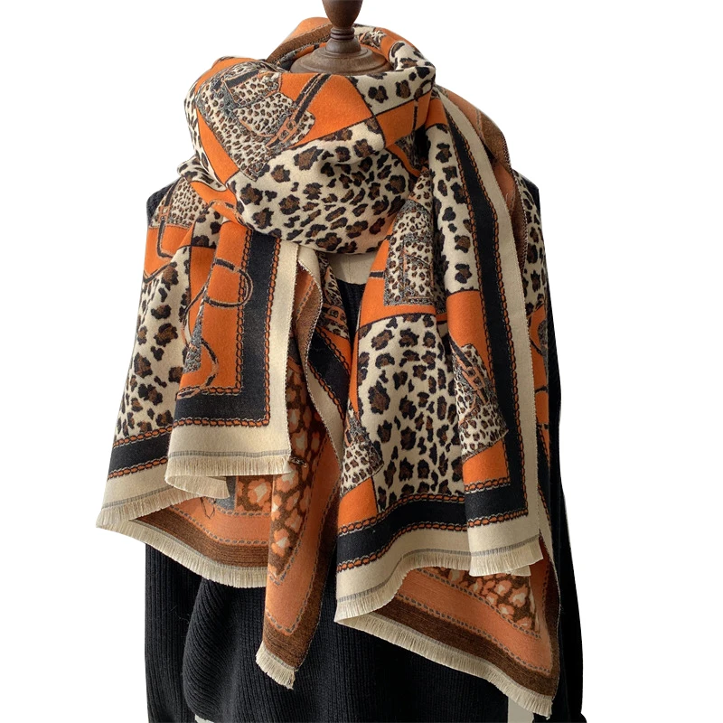 

New Winer Warm Cashmere Scarf for Women Fashion Thick Blanket Pashmina Shawl Wrap Puncho Femal Neckerchief Bufanda Echarpe 2022