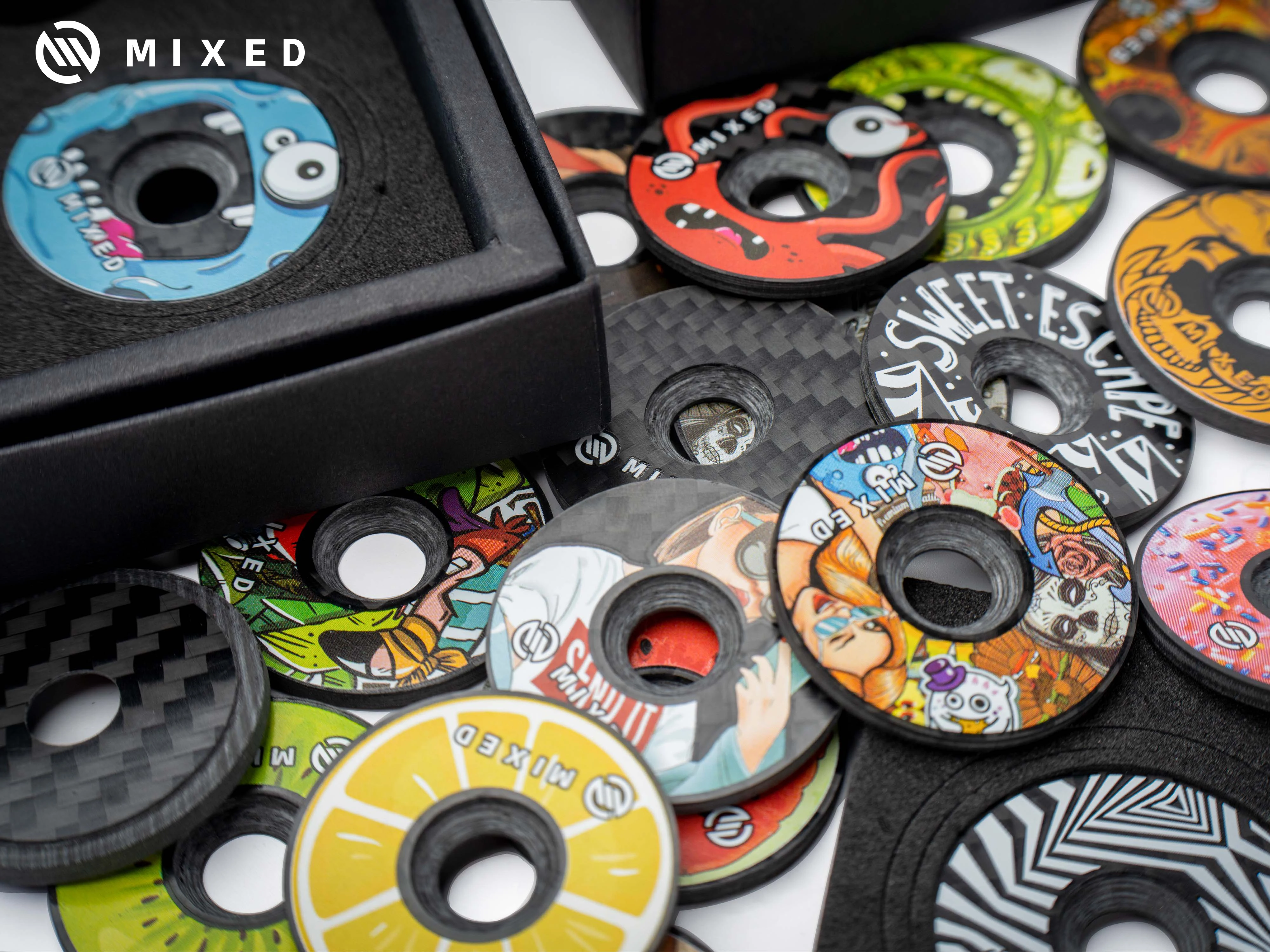 MIXED Full Carbon 32mm Headset Stem Caps Pack Light Titanium Screw for MTB Mountain Road Bike Cycling Accessories Parts - Image 2