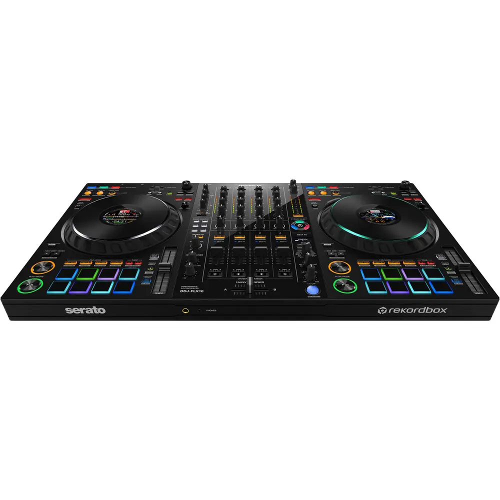 Rekordbox 및 Serato DJ Pro용 Pioneer DJ DDJ-FLX10 컨트롤러, 블랙, 4 채널