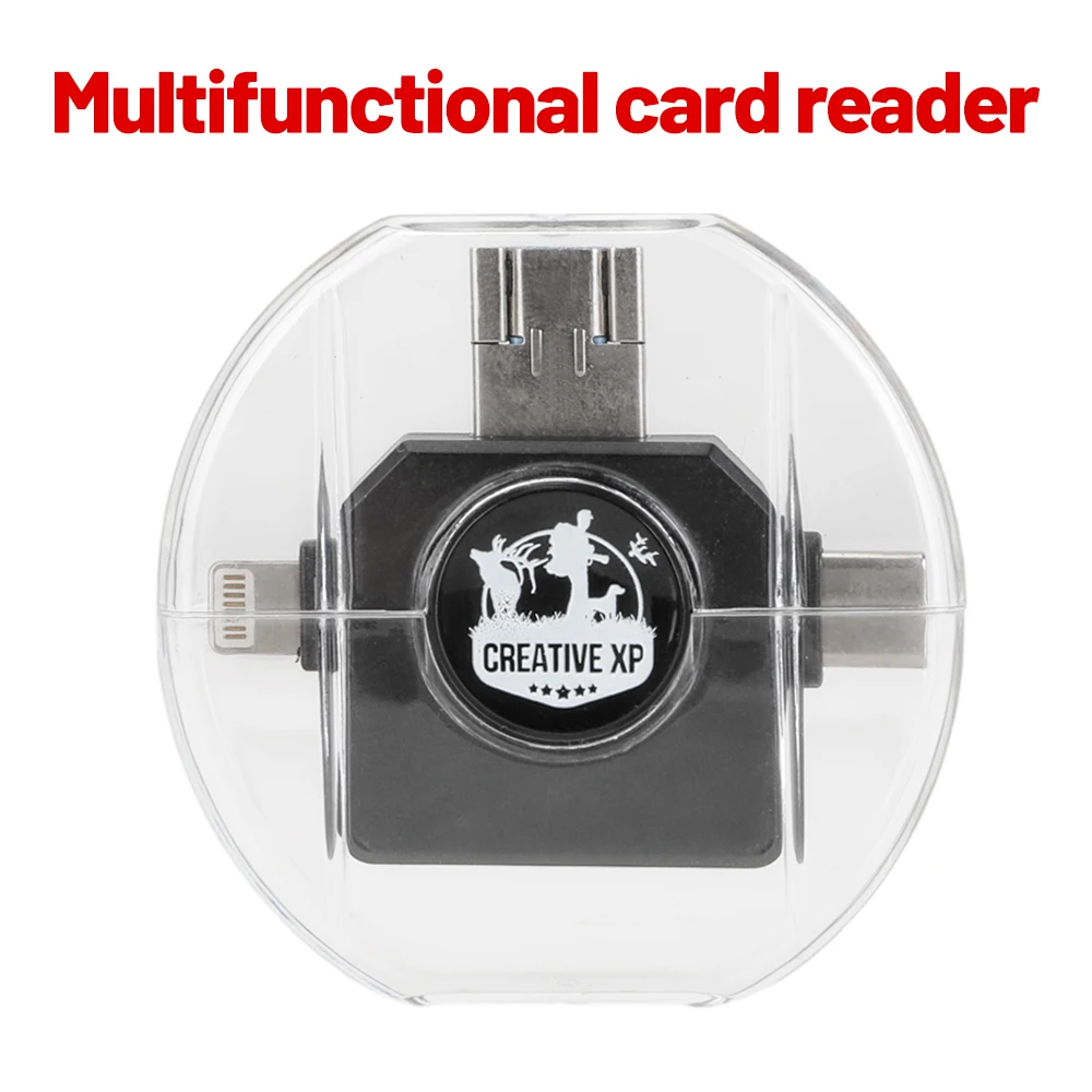 4 In1 Card Reader TF Card Memory Converter Multifunctional USB Adapter For iphone Micro SD CardCompatible With USB/Type C
