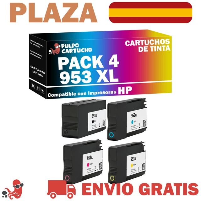 953xl Cartouches d'encre de remplacement pour Hp 953 XL Compatible avec Hp  Officejet Pro 7720 7730 7740 8710 8715 8718 8720 Peinter