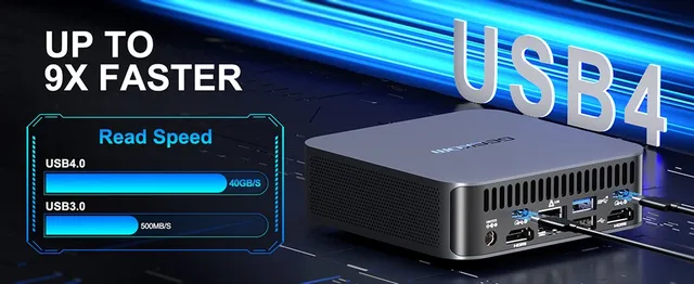 GEEKOM GT13 Pro Mini PC, Intel Core i9-13900H 14 rdzeni Max