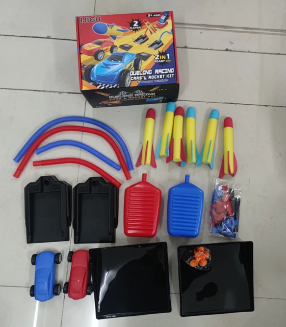 Carrinhos De Corrida Com Lançador 4 Peças Coloridas Brinquedo