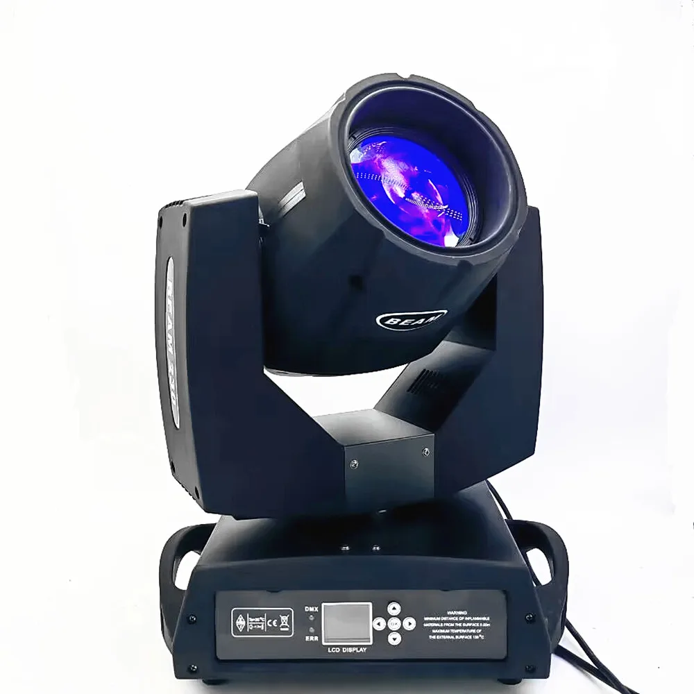 LED 230W 7R Shake Head DMX Beam Light with Rotating 8 + 16 + 24 Prism Stage Effect for DJ Parties Disco Club Wedding Concert led stage light,moving beam light