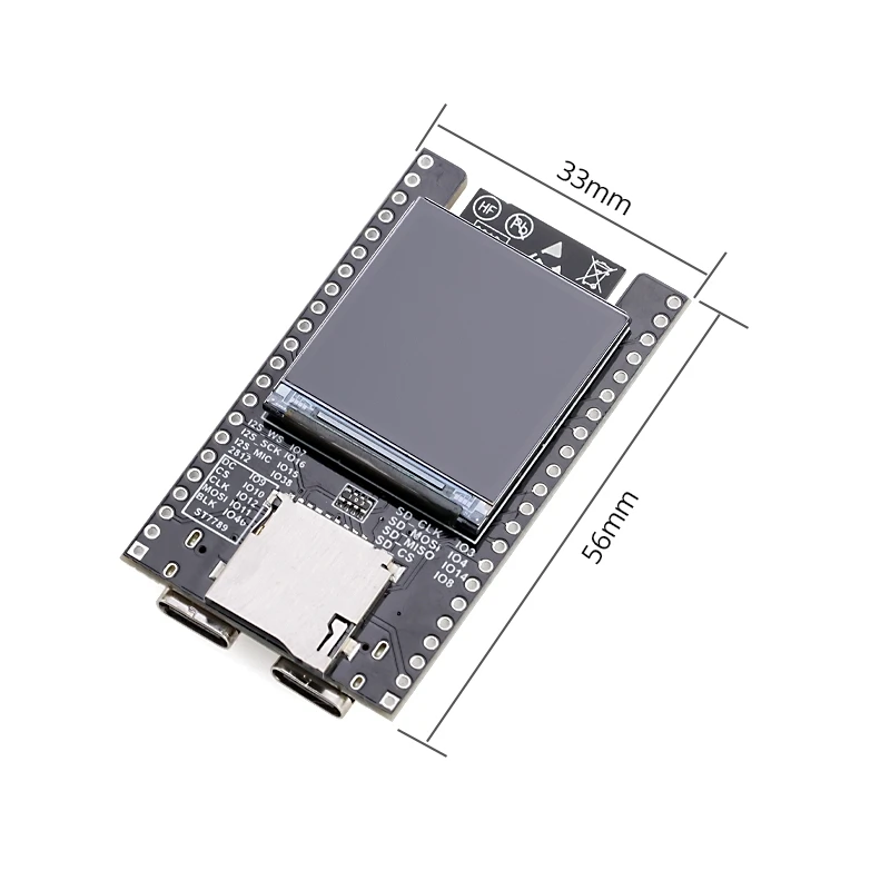 Core Board com 1.3 Polegadas Ips Display Módulo Esp32 Devkit com Display Ips Módulo Mcu Wifi e Bluetooth 240x240 Insolução Esp32-s3 - Imagem 4