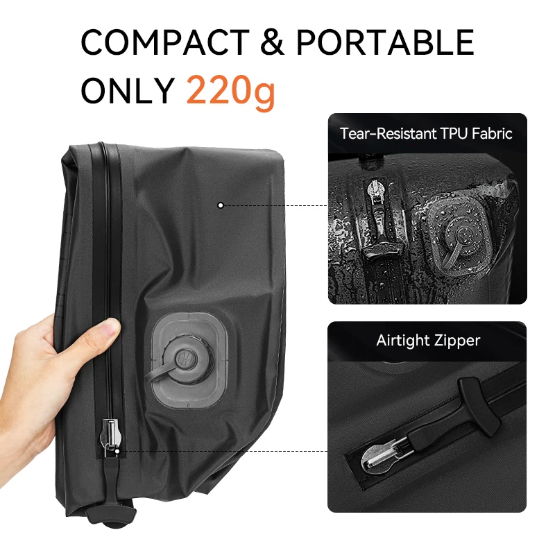 reeyee automatic vacuum storage bags for clothes, travel space saver bag for down jackets & waterproof clothing, sealed compress ReeYee Automatic Vacuum Storage Bags for Clothes, Travel Space Saver Bag for Down Jackets & Waterproof Clothing, Sealed Compress 3