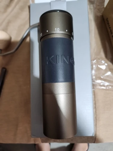 Kingrinder K4 /K6 manual coffee grinder portable mill 420stainless steel 48mm stainless steel Titanium plating burr photo review