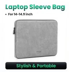 Elegant Leather Laptop Sleeve 13 - 14 Inch (Laptop Bag M)