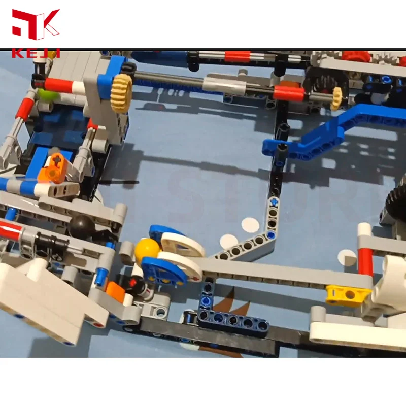 KEJI MOC GBC 볼 리프트 드리블 장치 모델, 수동 기계 조립 블록, 벽돌 키트 장난감, 크리스마스 선물