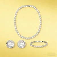 Collier rond de luxe léger, pendentif, Bracelet à ongles, ensemble de bijoux haut, usage quotidien, essentiel pour fête, cadeau d'anniversaire, nouvelle collection 2025 2
