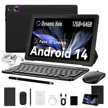 A10L 10" Android 14 Tablet – 12GB RAM, 64GB ROM, WiFi 6 1