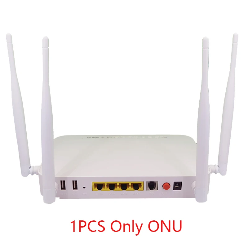 Modem ONU XPON 4 Ports Ethernet + WiFi Double Bande 2.4G/5G – Neuf