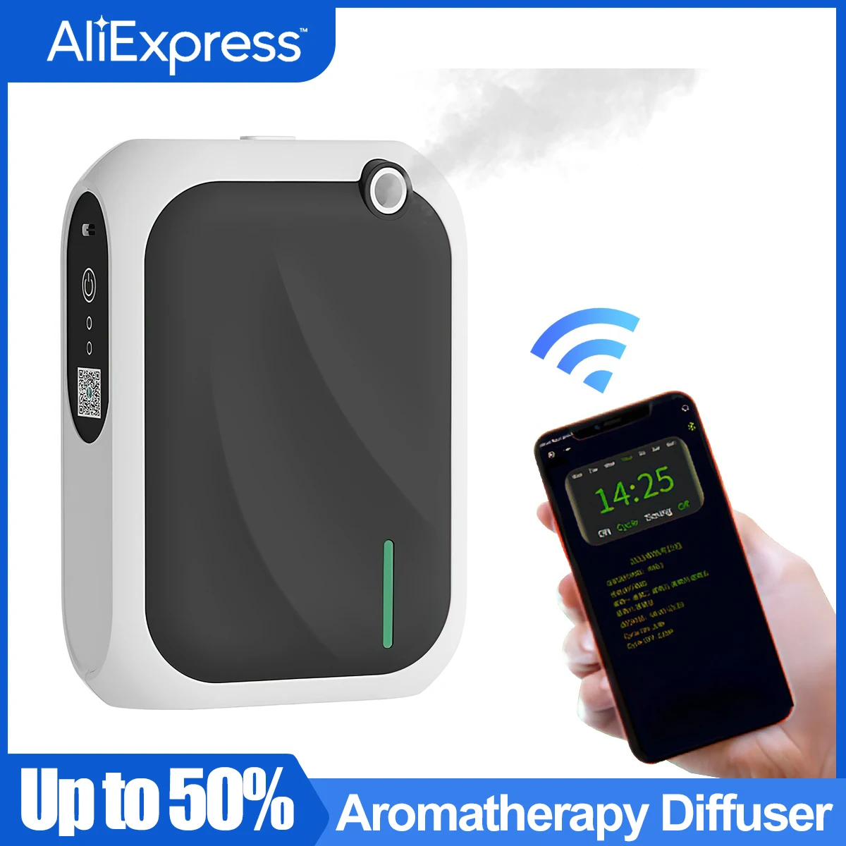 thumbnail: XS105 Smart Scent Air Machine – Automatische Etherische Olie Diffuser Voor Tot 200m³, Wand Of Tafel