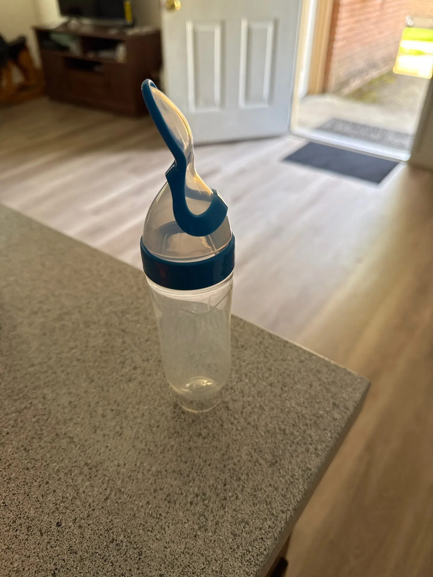 Silicone Baby Feeder Spoon Bottle | BPA-Free Squeeze Cereal Feeder for 6–24M