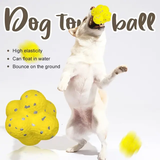 Pet Dog Toy Super Bite Resistant Ball Light Chew ETPU Ball High Elastic Interactive Throwing Flying Toys For Dogs Supplies 2