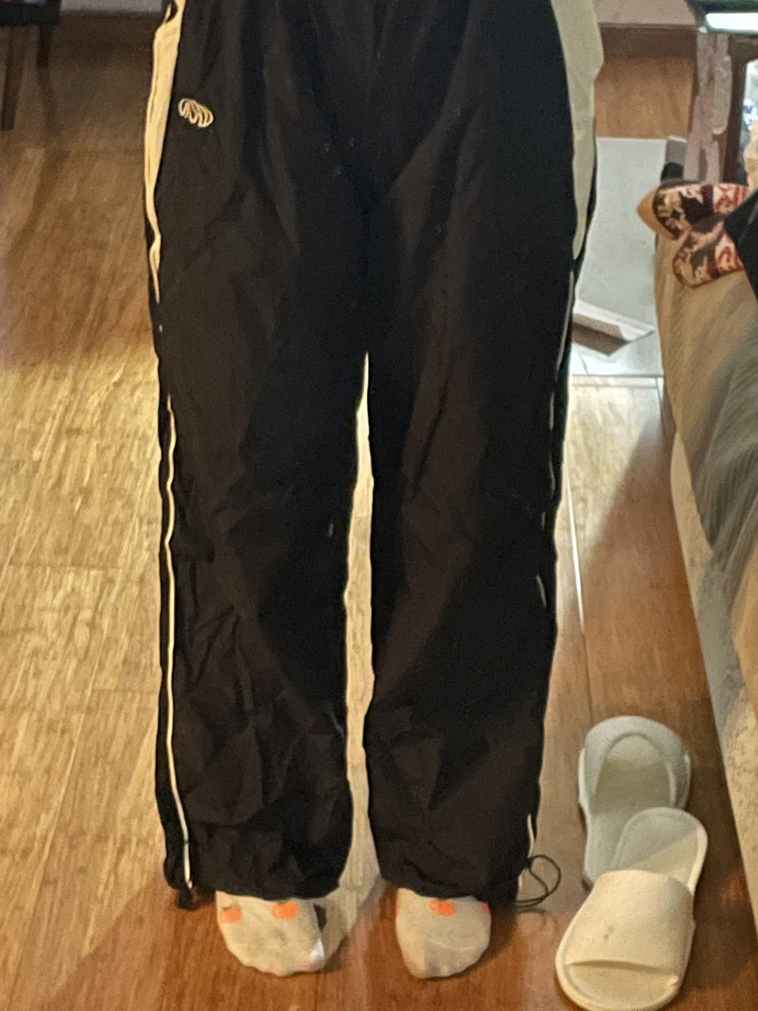 Women Casual Baggy Pants Vintage Oversized Trousers photo review